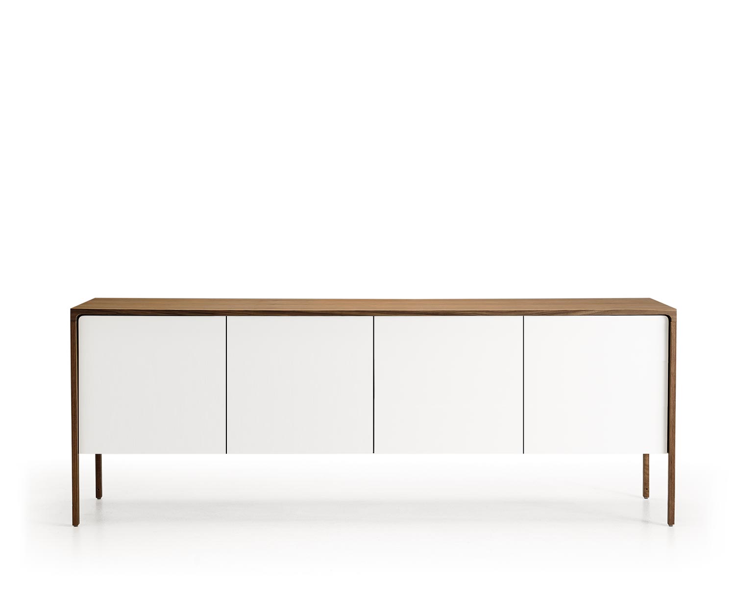 Punt Sideboard Tactile Tactile Walnuss Weiß Tactile B 205 4 Türen