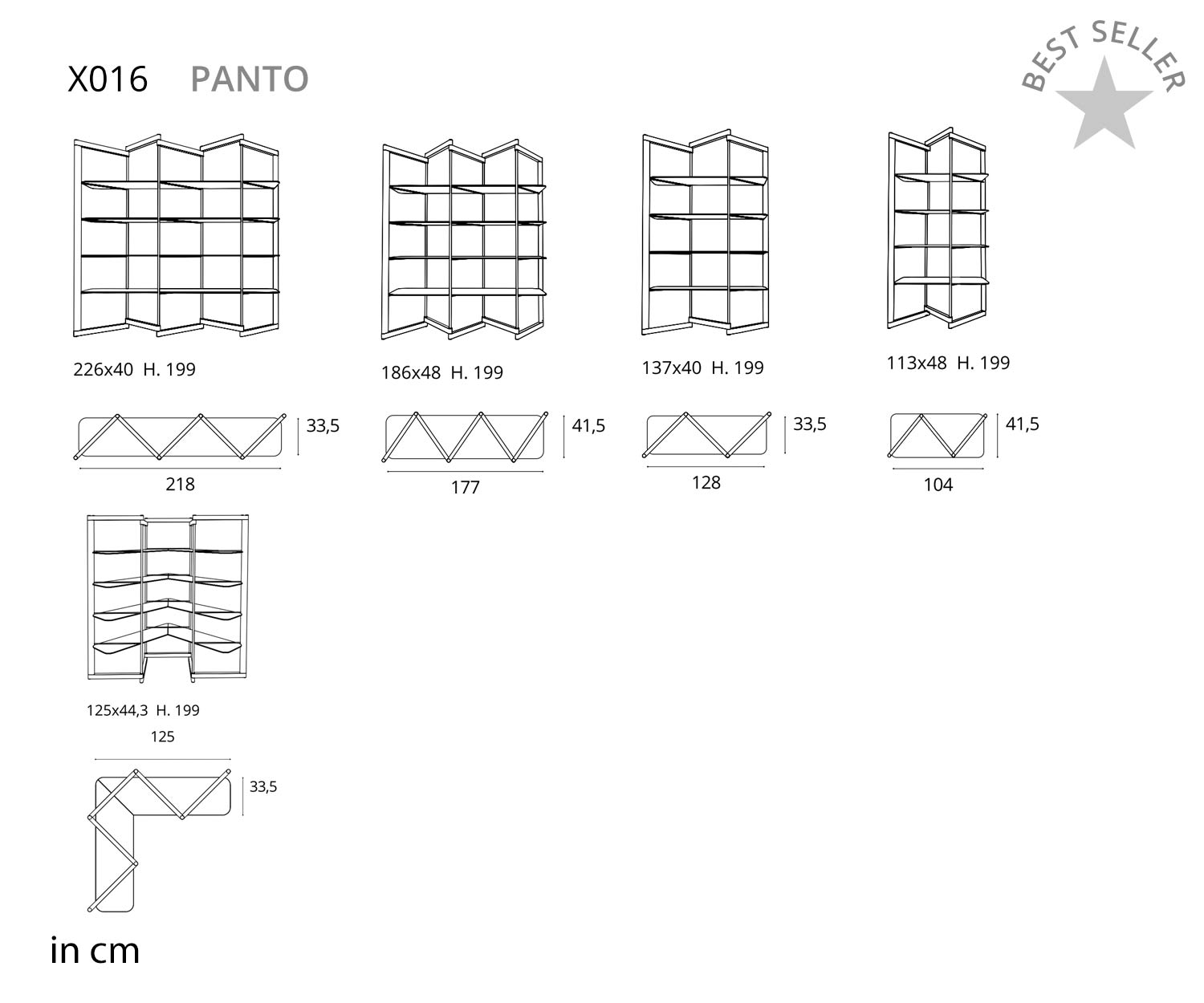 Étagère d'angle design en verre transparent ouvert